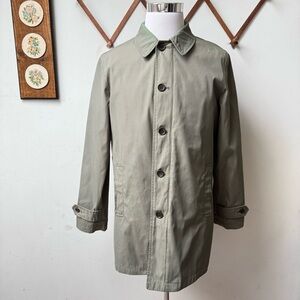 Banana Republic Olive Lightweight Trench Rain Jacket